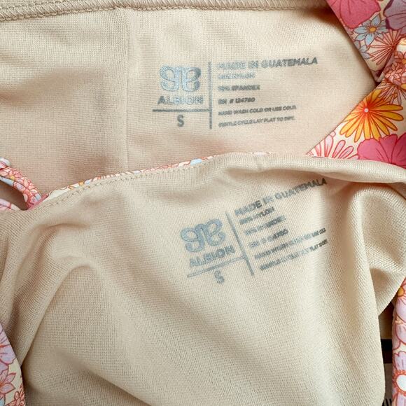 ❗️SOLD❗️Albion Darling Pink Olivia Swim Top Shorts Matching Swim Set NWT Size S - Picture 12 of 15